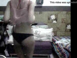 Sexy Filipina Strips Teases Dances Undresses Rips Clothes Small Tits