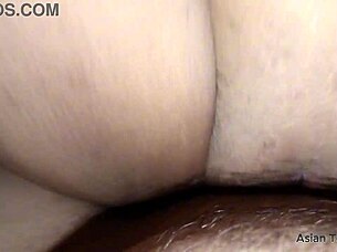 Young Chubby Filipina With Saggy Tits Gives Blowjob Then Offers Wet Pussy To Asian Boy In Bed