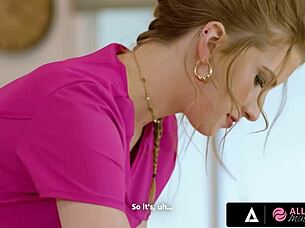 Two hot lesbian redheads get a sensual massage with wet pussy licking and face sitting.