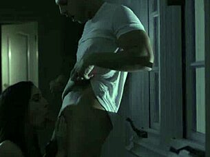 Kinky TRANSSEXUAL Babe Melanie Brooks RIDES Big Cock in COWGIRL Position