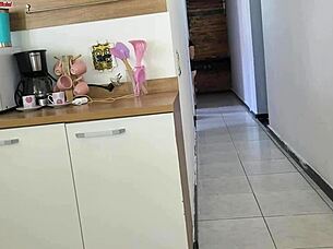 We had risky sex with his friend while my husband was in the bath, almost got caught!