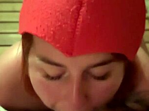Oh man, that redhead sucked me off with cum in her mouth in the bathhouse