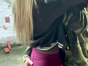 married babe gives it up hot to soldier in the hideout cuckold style