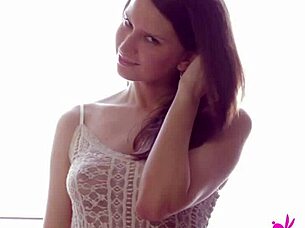 Janna O Rips Clothes Off Perky Tits Tease!