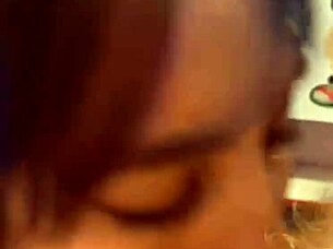 Tattooed Latina Girlfriend Sucks Cock with Wild Horny Passion