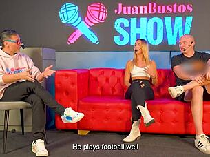 Cofla fucks slim Argentinian beauty with huge 24cm cock in dark Medellin bar