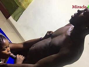 My chubby neighbor begged for fingering and fucking her pierced pussy first time