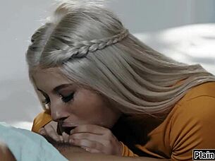 cheating wife petite beaver joins husband waitress for monster cock threesome