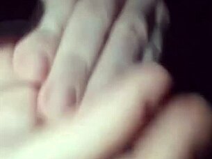 black polish babe worships her own feet with shiny nail polish solo