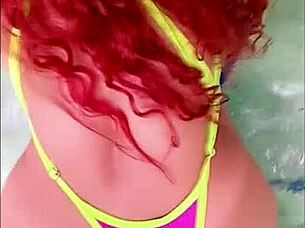 public pool bikini redhead anal fisting gaping homemade latin creampie