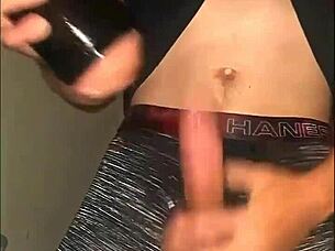 BEST BIG COCK TOY JACK-OFF! EDGING WITH MONSTER CUMSHOT COMPILATION!