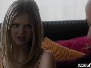 Putting chastity belt on petite young babe 😈🔒