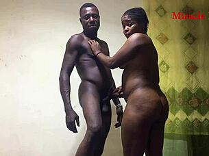 My chubby neighbor begged for fingering and fucking her pierced pussy first time