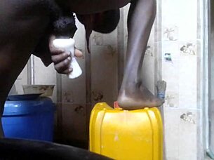 banging my huge silicone cock toy till creampie splashes everywhere