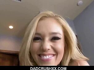 Wow! Naughty Petite Blonde Slips into Sexy Lingerie Outfit to Seduce You POV Style!