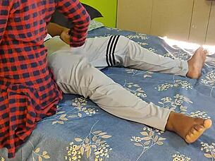 yo this gorgeous malaysian college babe rides her stepbro's big cock cowgirl with wet swollen pussy shaking ass