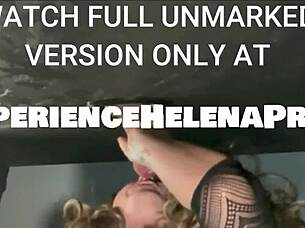 gloryhole date night with cuck hubby watching bbc deepthroat action