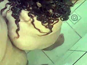 voyeur catches brunette milf with huge tits riding black monster cock cowgirl style