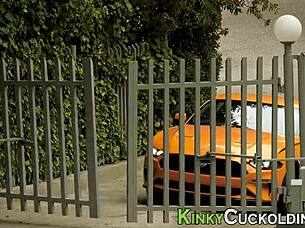 Tattooed brunette milf toyed anally and fucked hard