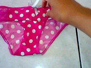 stole these sexy usa panties wonder what she'd do if she knew