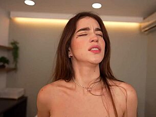 petite masseuse rides big cock till hot cum on ass