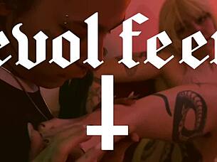 Brunette's bare feet toes wet pussy tease your face