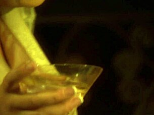 Husband demolishes horny brunette's soaked pussy stairs