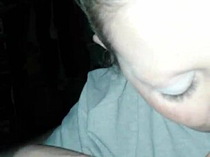 homemade wife delivers sloppy blowjob and swallows cumshot