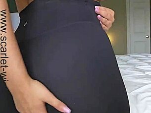 superhot teacher scarlet teases in sexy striptease