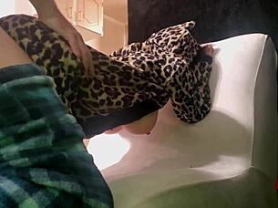 guy sneaks sex doll fuck while kitchen breakfast prep goes on 4k uhd