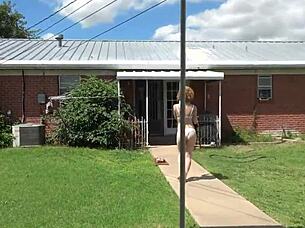 Redhead Wife's Sexy Legs Spread for Big Ass Anal