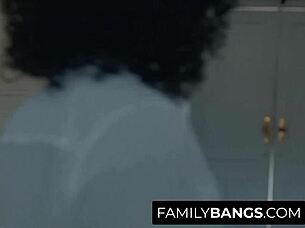 Vina Sky's Lesbian Stepmom Misty Stone Delivers Intense Orgasms