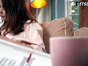 me and alya stark relaxing lesbian scissoring lana roy