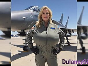 super cute curvy blonde mom bounces her huge tits