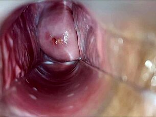 Intense Vaginal Close-Up Leads To Explosive Orgasm