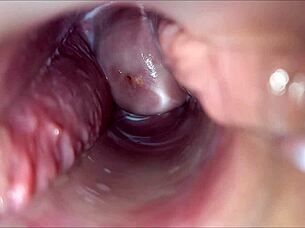Intense Vaginal Close-Up Leads To Explosive Orgasm