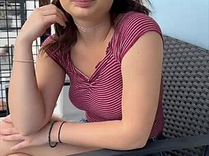 evie christian tempts fuck into tight college pussy