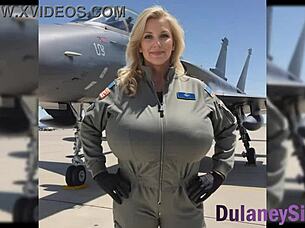 super cute curvy blonde mom bounces her huge tits