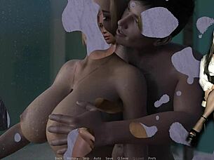 Naya's ep 2 busty milf rides big cock shower! 🔥🚿