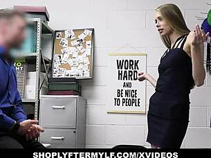 kyaa chimera tries cheating security but ends bent over for black cock