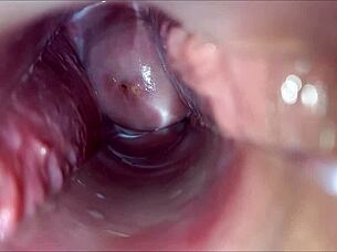 Intense Vaginal Close-Up Leads To Explosive Orgasm