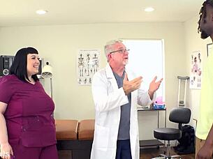 chubby nurse alexxxis allure rides patients huge bbc