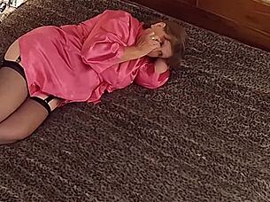 granny black widow slut deepthroats fat black cock in cosplay hardcore