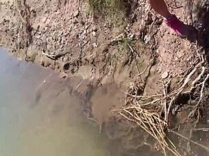 blonde sparks wild public outdoor mud fuck 🔥😜