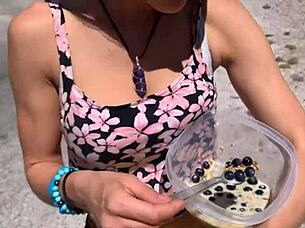 blonde sparks wild public outdoor mud fuck 🔥😜