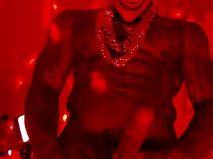 hallelujah johnson worships massive black hairy cock