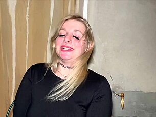 french blonde amateur first threesome tease