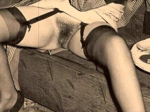 Vintage Granny's Secret Hairy Mature Fanny Exposed!