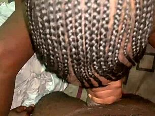 Skinny Roommate Sucks Big Black Cock Hard!