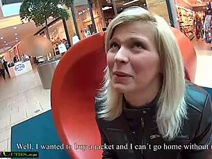 young mall cutie masturbates horny public sex 😈🍑